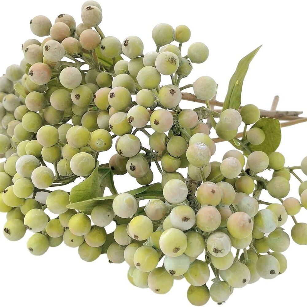 Artificial Berry Stems Christmas Picks Pine Needles Branches Wreath Ornament Fro